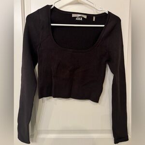 Kith cropped brown sweater